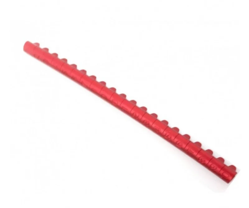 20 offene Quetschringe aus Aluminium Farbe: Rot