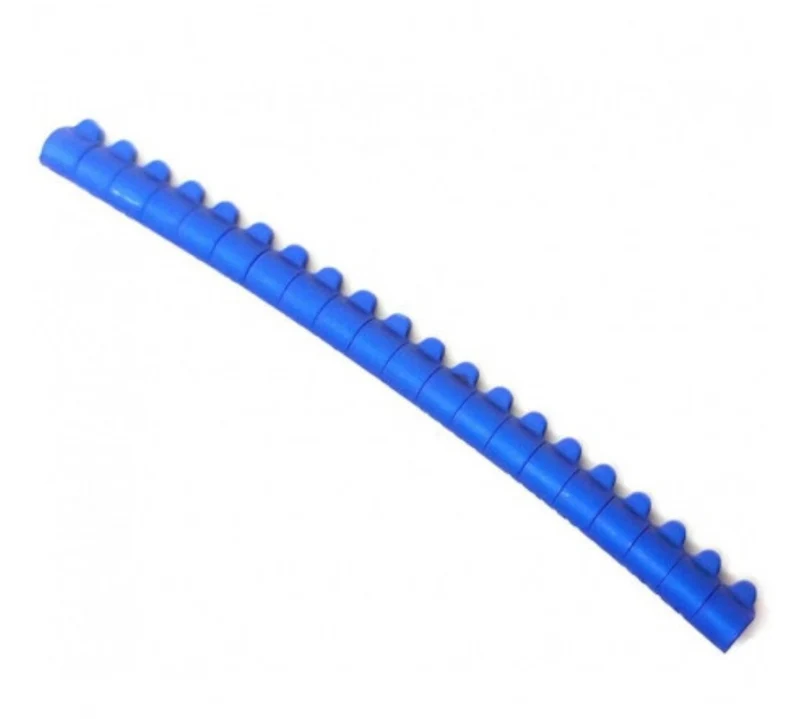 20 offene Quetschringe Aluminium Farbe: Blau