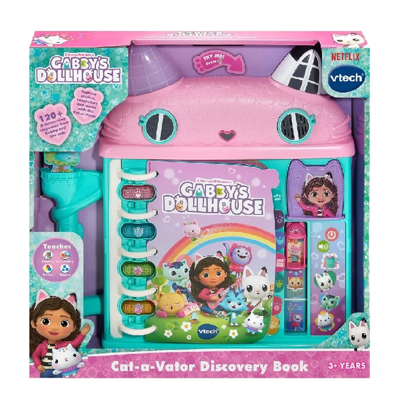 VTech Gabby's Dollhouse Cat-a-Vator Discovery Book