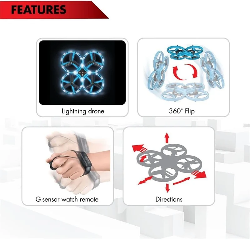Silverlit Flybotic Remote Control Flashing Drone