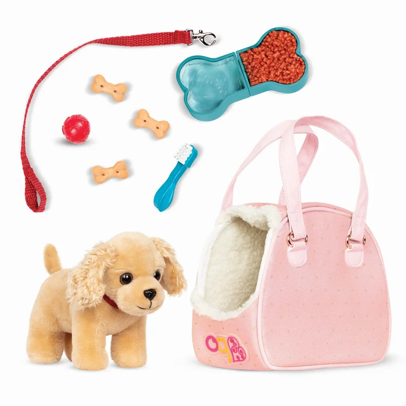 Our Generation 6" Cocker Spaniel Pup with Bag and Accessories