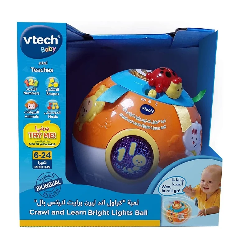 VTech Crawl & Learn Bright Lights Ball™ – Bilingual Edition