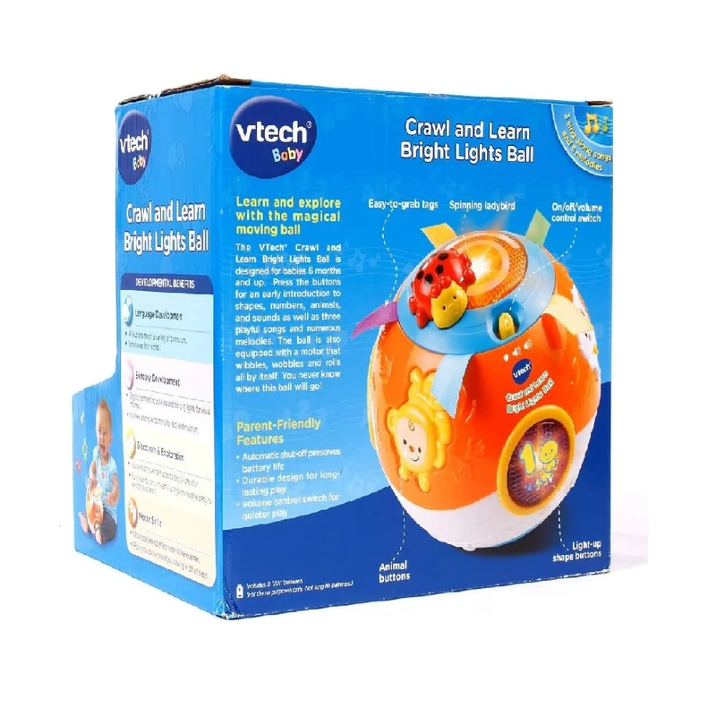 VTech Crawl & Learn Bright Lights Ball™ – Bilingual Edition