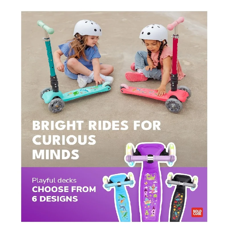 BoldCube 3 Wheel Scooter Folding Teeny Fairytale (Lilac)