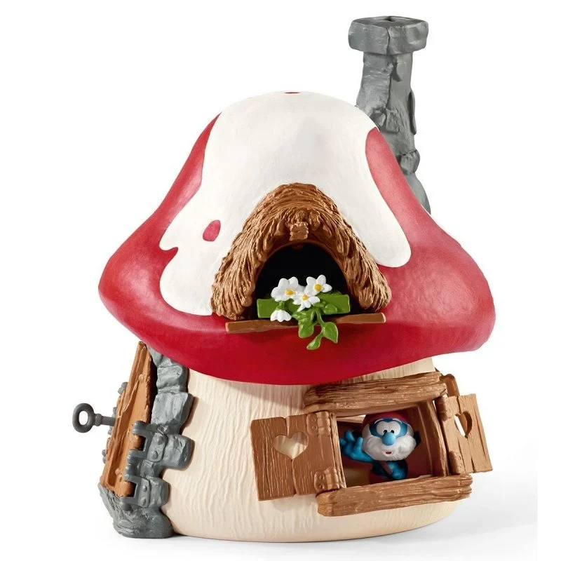 Schleich The Smurfs - Smurf House With 2 Figurines