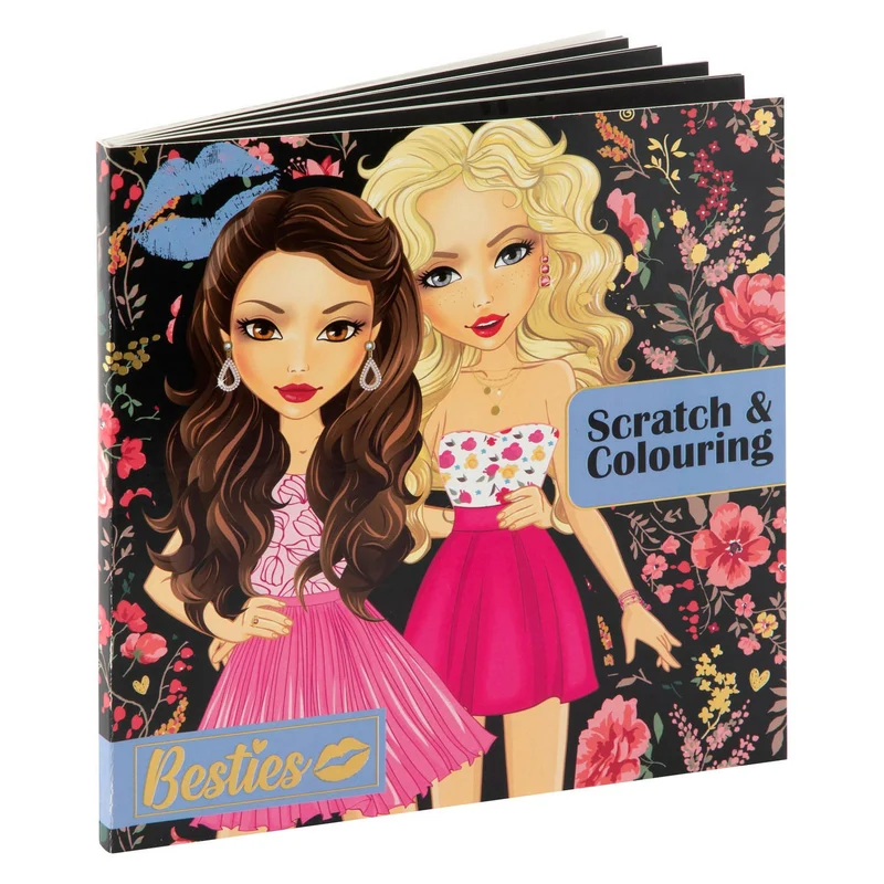 Besties Scratch & Colouring