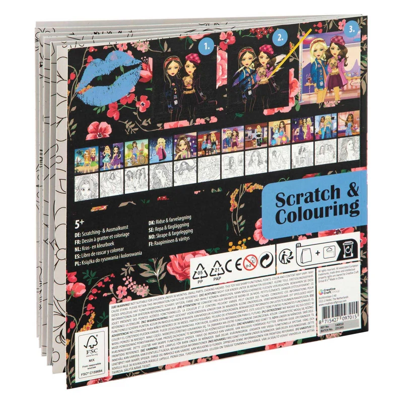 Besties Scratch & Colouring