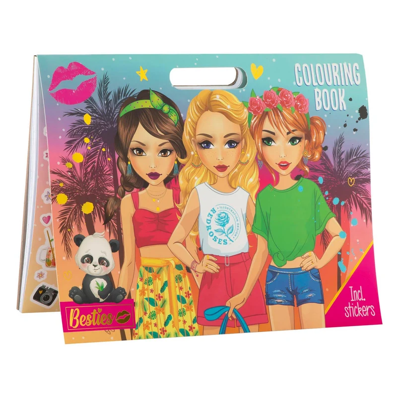 Besties Clouring Book/ 25 Sheets+Sticker Sheet