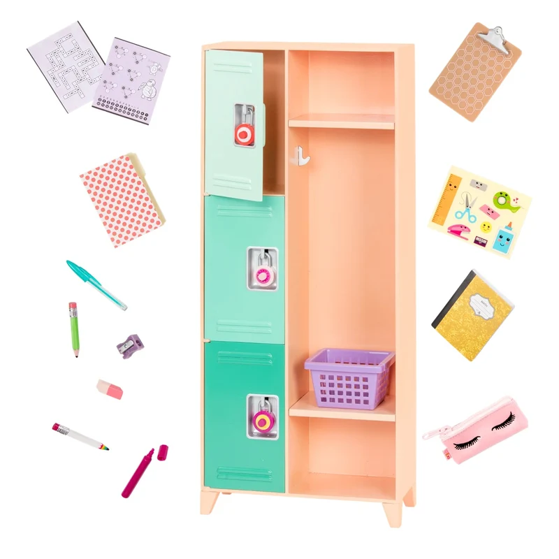 Our Generation Deluxe School Locker Set