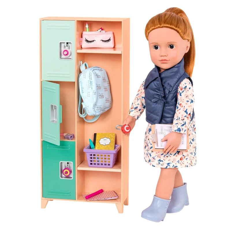Our Generation Deluxe School Locker Set