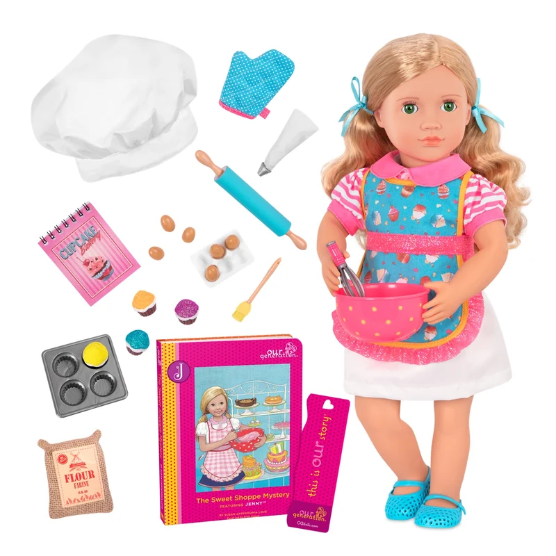 Our Generation Deluxe Jenny Doll With Book