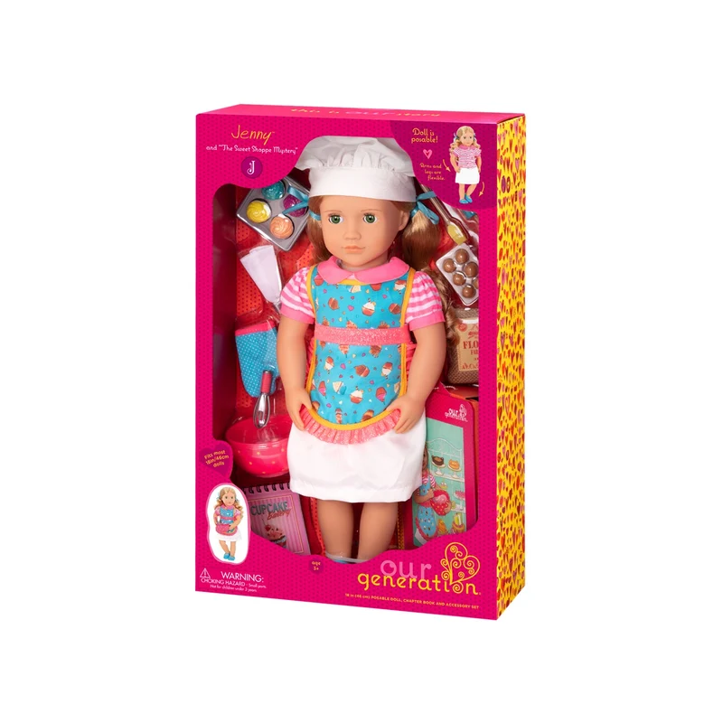 Our Generation Deluxe Jenny Doll With Book