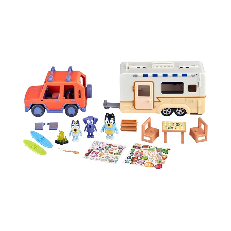 Bluey 4WD & Campervan Playset