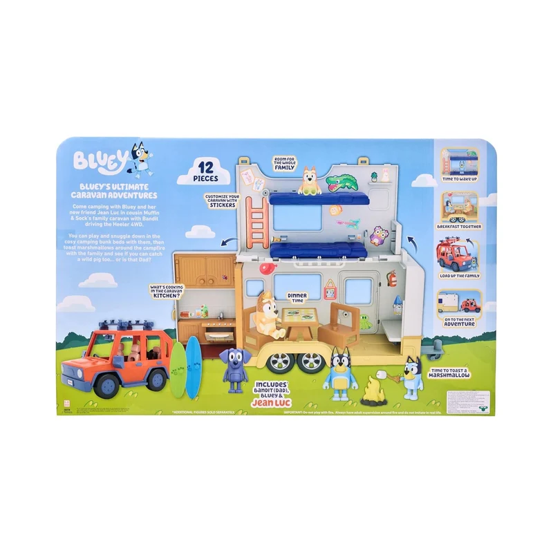 Bluey 4WD & Campervan Playset