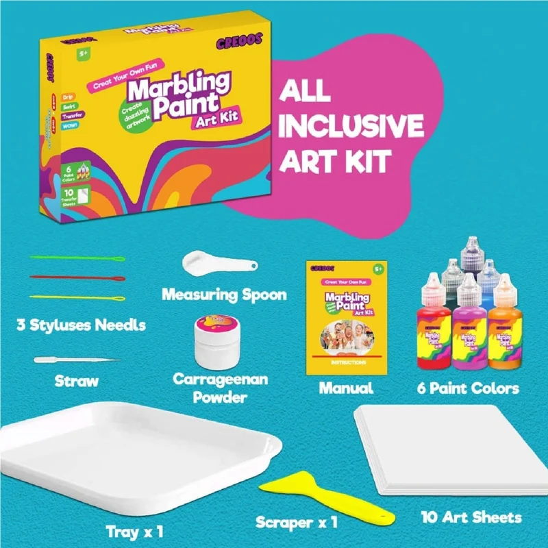 Creoos Marbling Paint Arts and Crafts Kits