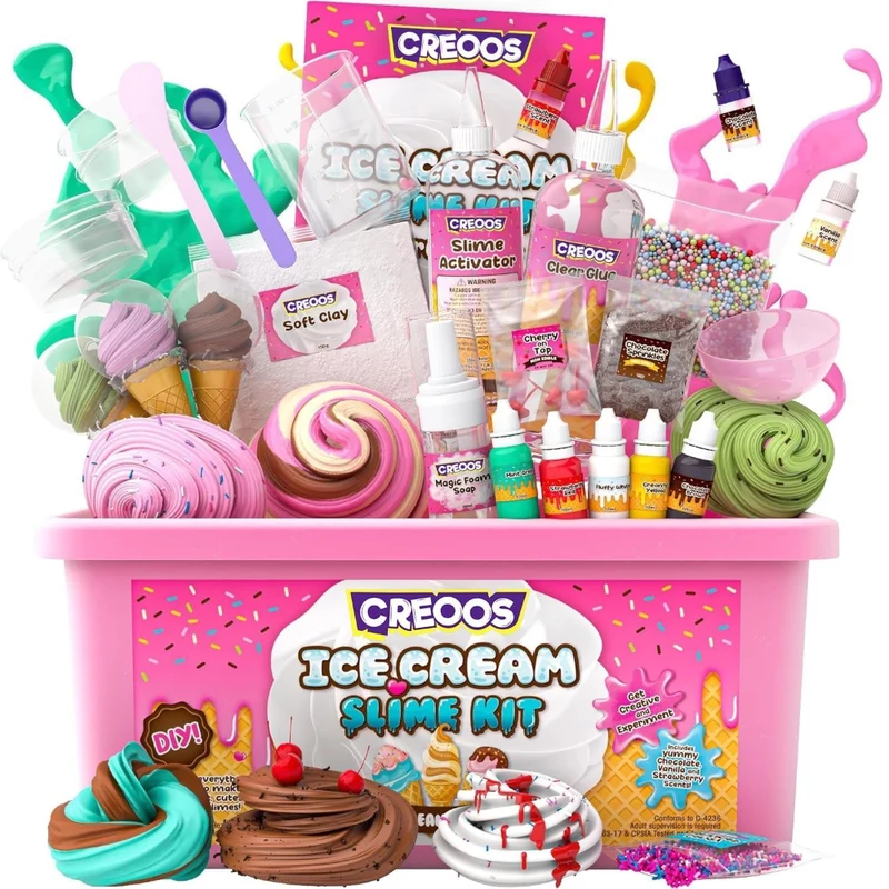 Creoos Ice Cream Slime Kit With 31 Accessories