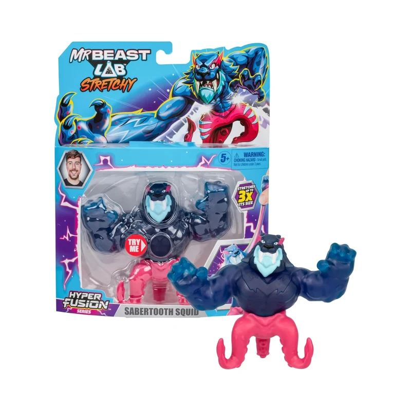 MrBeast Lab S3 W1 Stretchy Hero Sabertooth Squid
