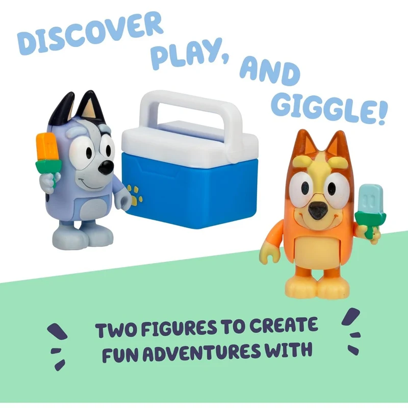 Bluey S13 Let’s Play Chef – Ice Blocks Bingo & Socks (Figure 2-Pack)
