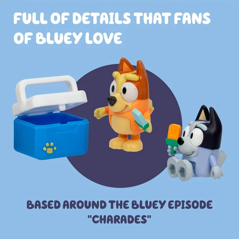 Bluey S13 Let’s Play Chef – Ice Blocks Bingo & Socks (Figure 2-Pack)