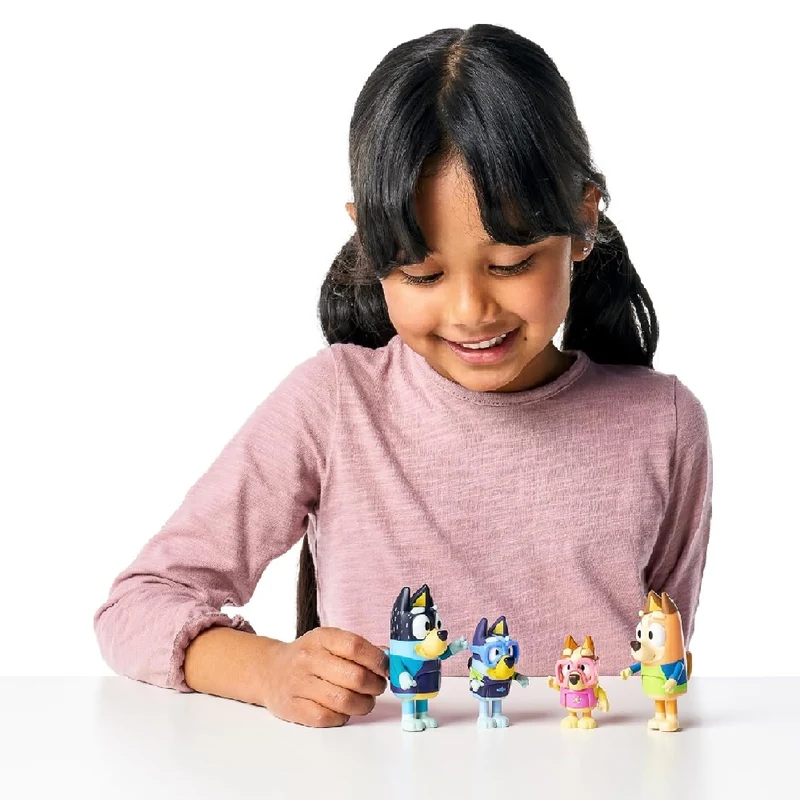 Bluey Beach S9 Figure 4-Pack – Beach Adventure Set