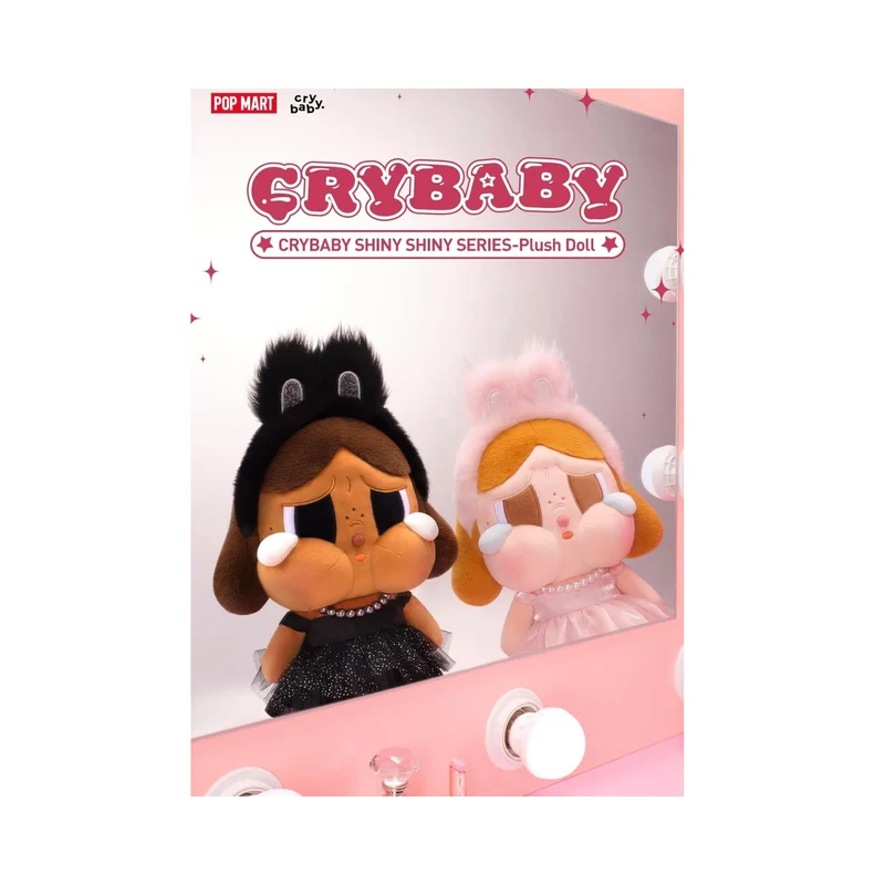 Pop Mart Plush Doll - Crybaby Shiny Shiny Series Pink