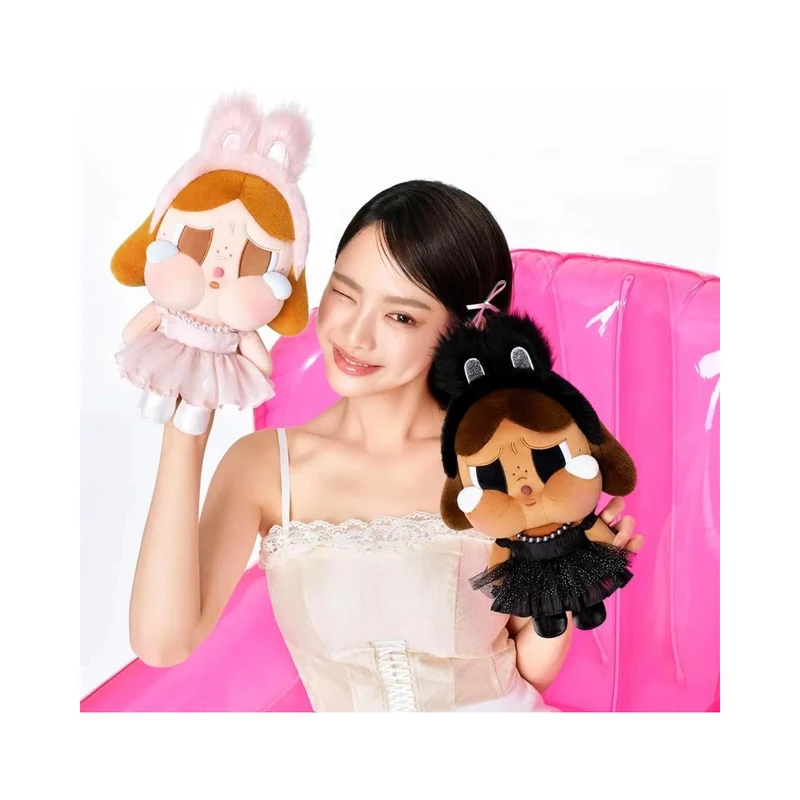 Pop Mart Plush Doll - Crybaby Shiny Shiny Series Pink
