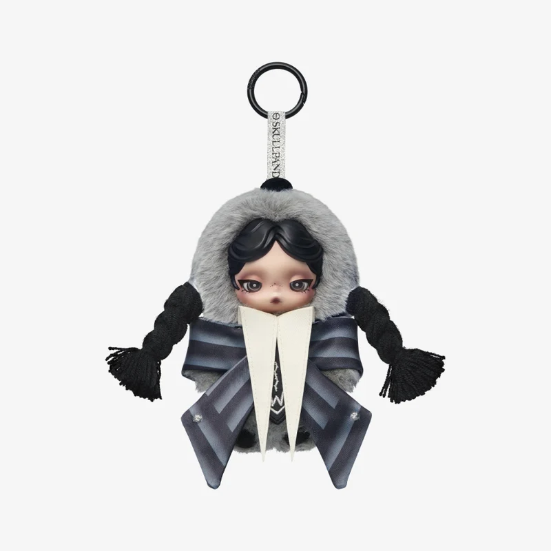 Popmart Skullpanda Wednesday Plush (Nevermore Academy Uniform Version)