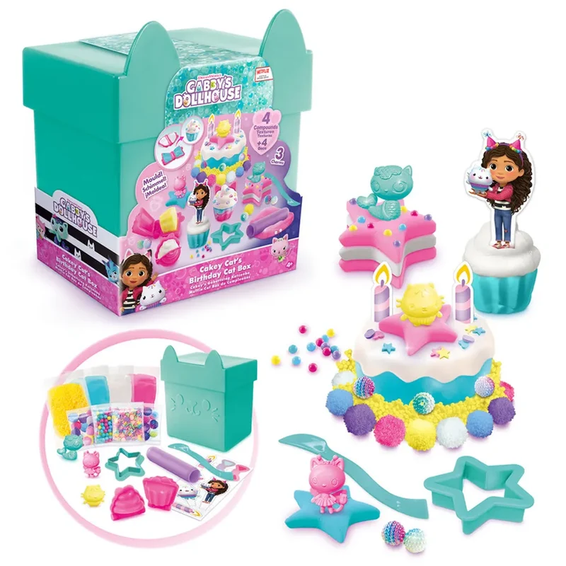 Gabby's Dollhouse - Cakey Cat Birthday Cat Box