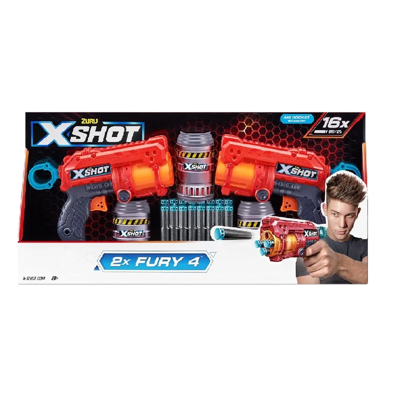 Zuru X-Shot Excel Fury-4 2pk (XS-36329-A)