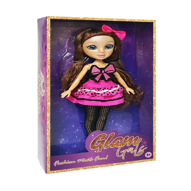 Kaiwell - Fashion Doll Rose Red Poseable Glam Girlz 9"
