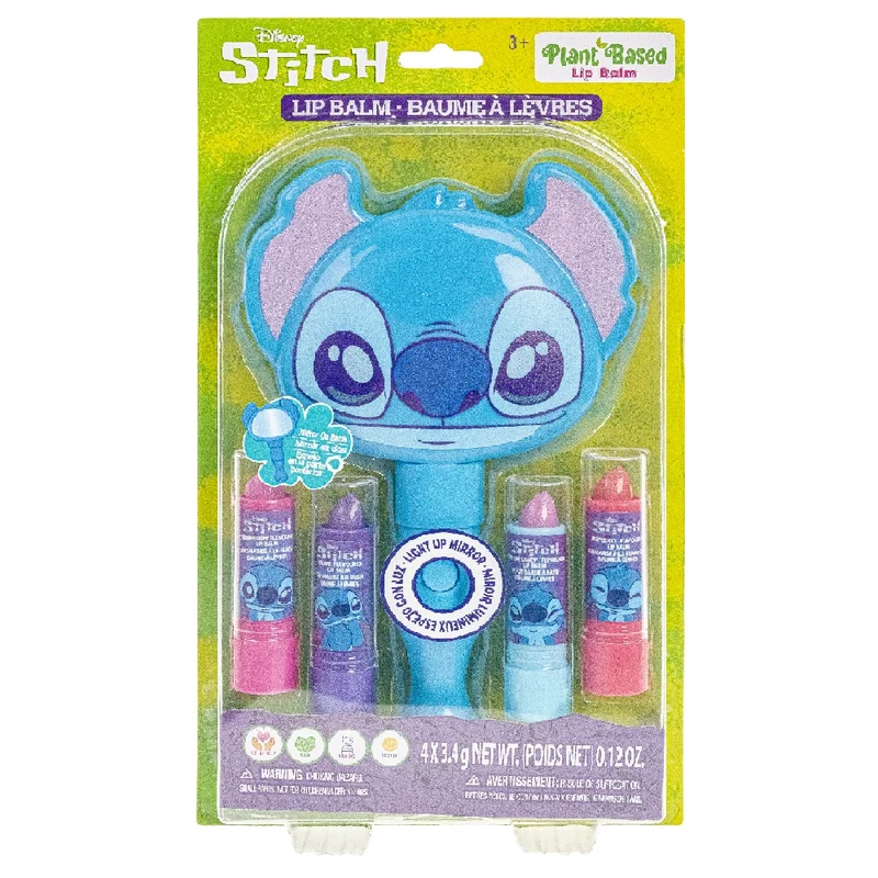 Townley Disney Stitch 4pc Lip Balm With Mirror