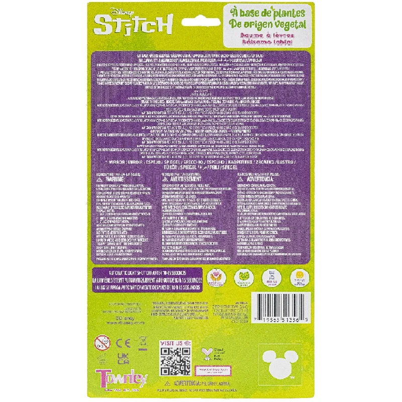 Townley Disney Stitch 4pc Lip Balm With Mirror