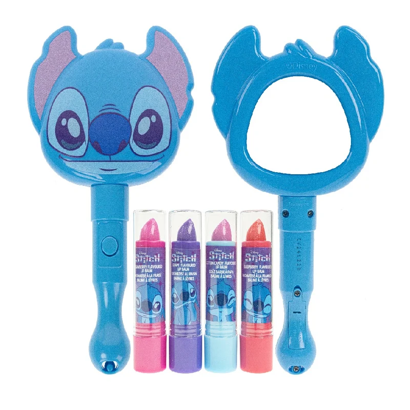 Townley Disney Stitch 4pc Lip Balm With Mirror