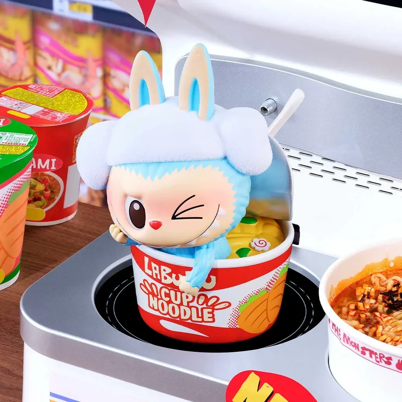 Pop Mart Labubu The Monsters Wacky Mart Series Cup Noodles Figure