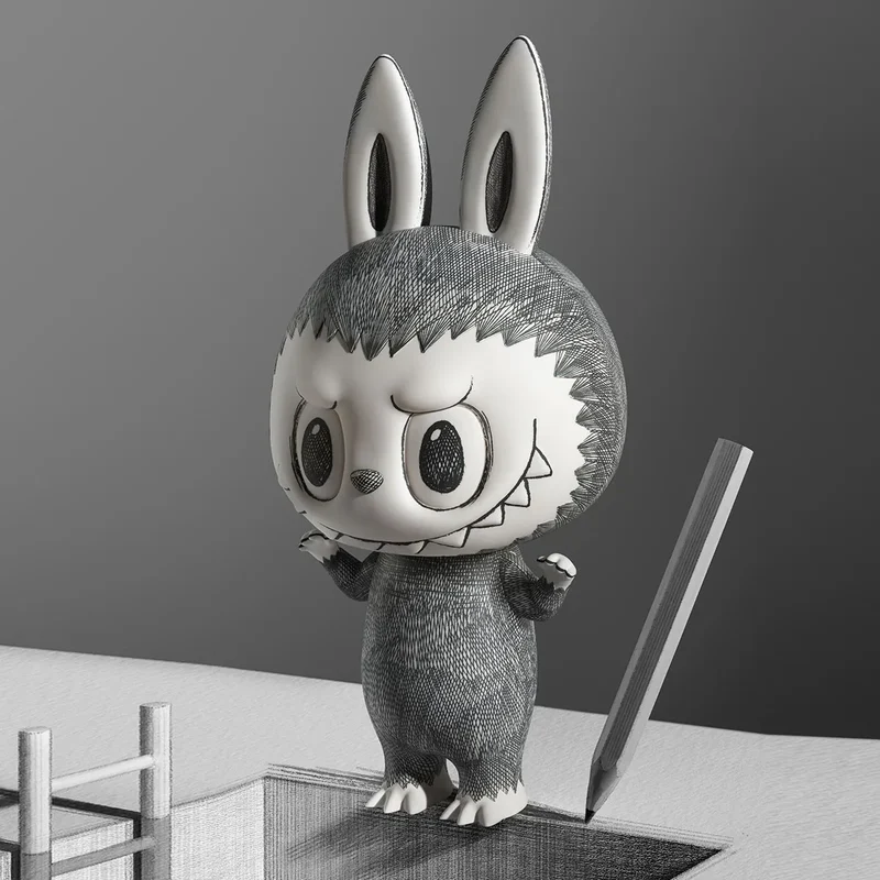 Pop Mart MEGA LABUBU Sketch 400%