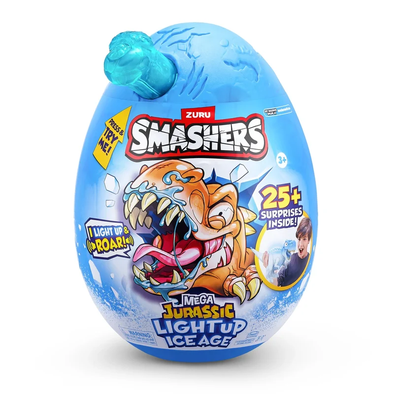 Smasher Dino Ice Age Light Up Mega Egg (S1) - Assorted