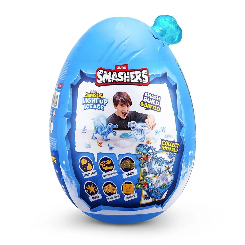 Smasher Dino Ice Age Light Up Mega Egg (S1) - Assorted