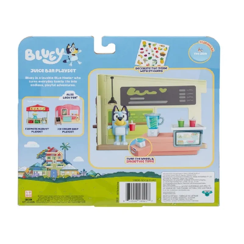 Bluey S13 Let's Play Chef Mini Juice Bar Playset