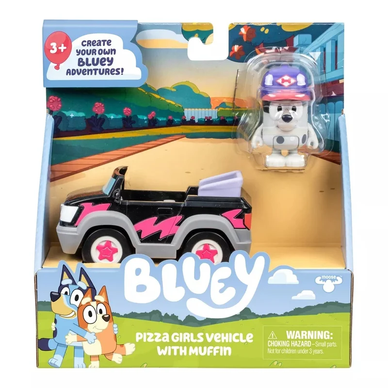 Bluey S13 Basic Vehicle Pizza Girls & Muffin