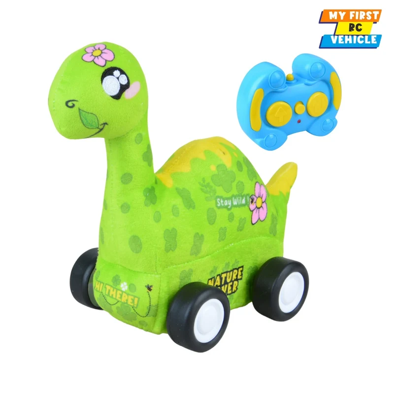 Qilun Toys Diplodocus Plush Car for Kids 2.4G R/C