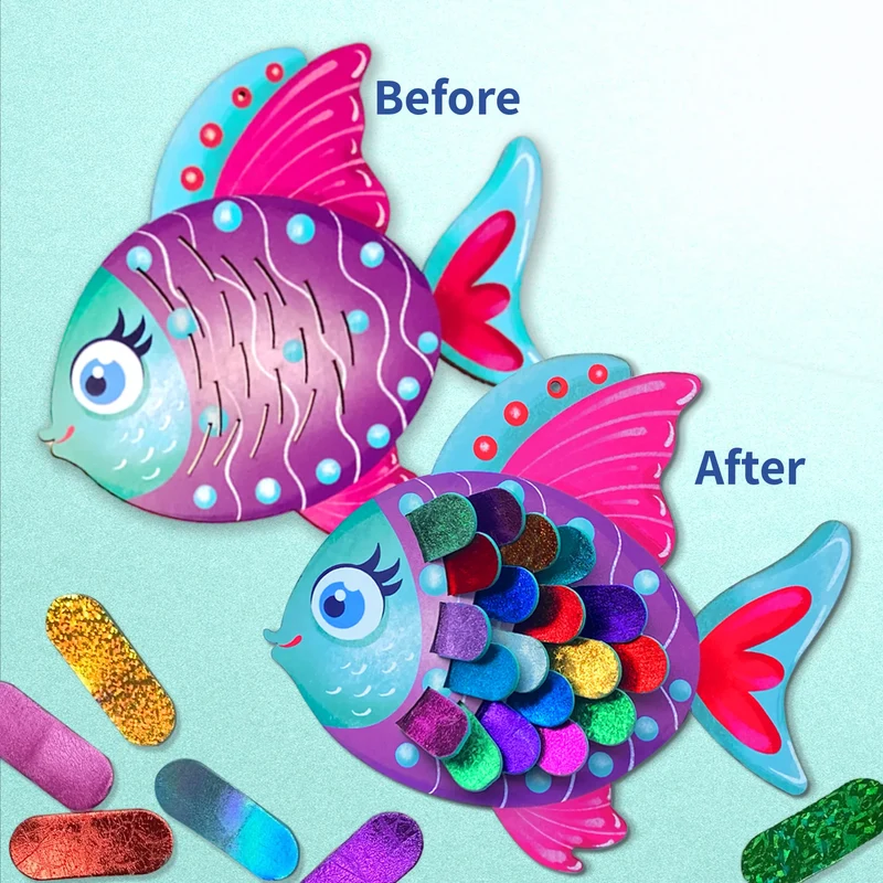Chalk N Chukles Foil Art - Sea Animals