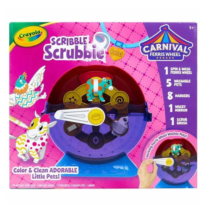 Crayola - Pets: Spin & Wash Carnival Playset