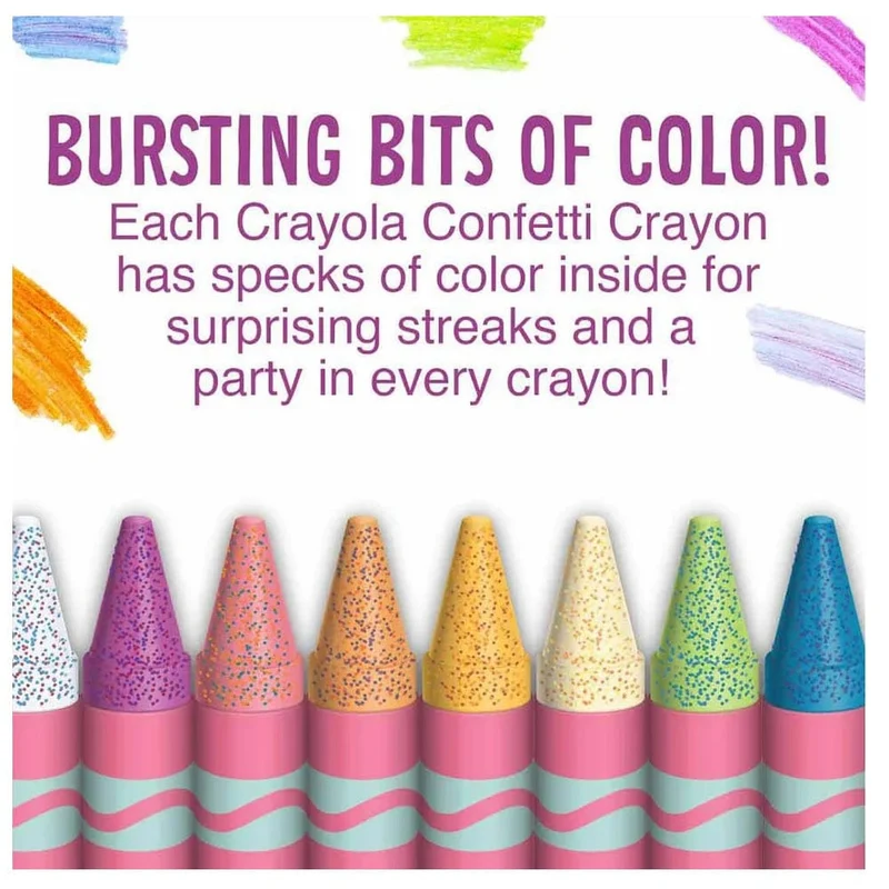 Crayola - Confetti Crayons - 24pcs