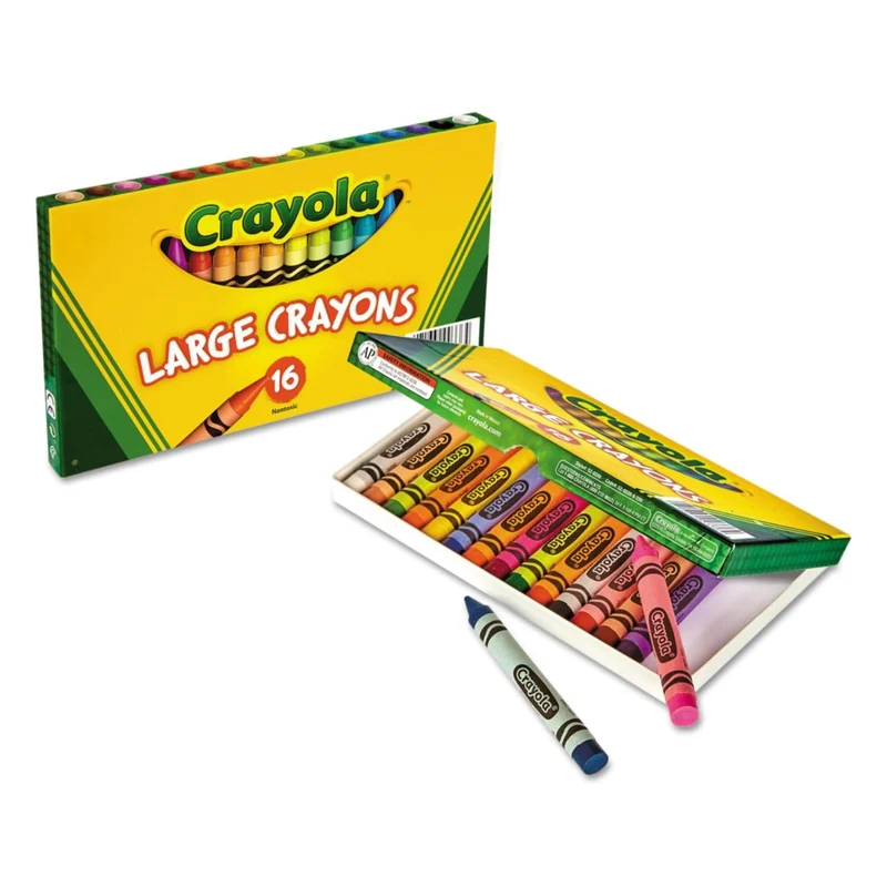Crayola Large Crayons 16pc - Lift Lid Box