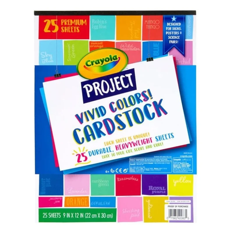 Crayola - Project Vivid Colors Cardstock