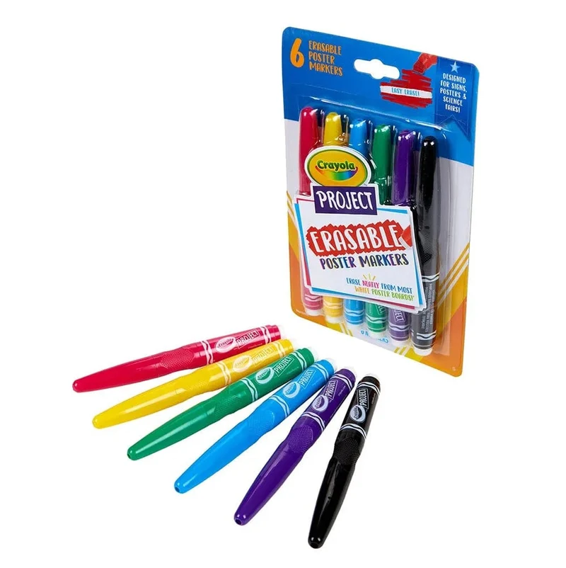 Crayola - Project Erasable Poster Markers 6pcs