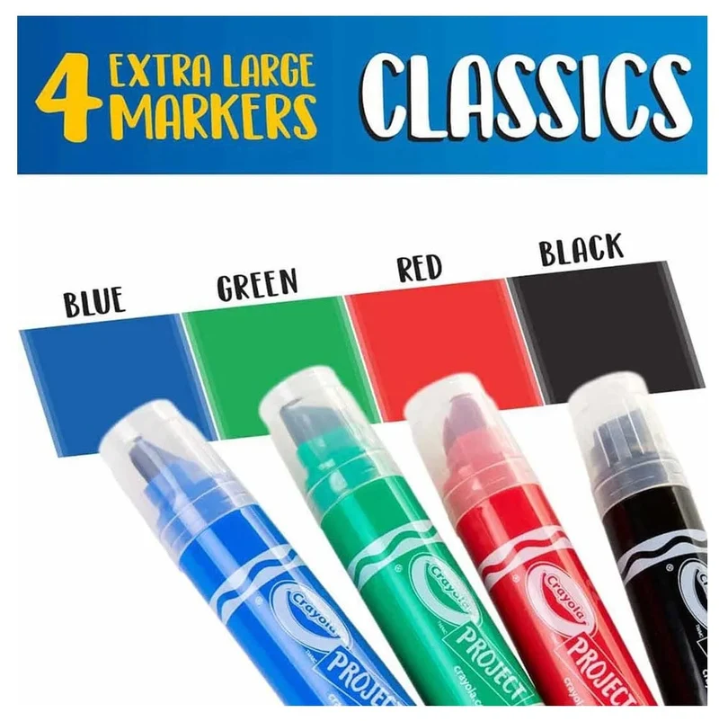 Crayola - XL Poster Markers - 4pcs - Classic Colors