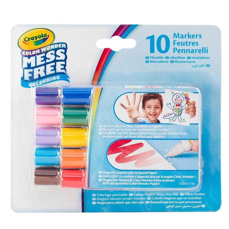 Crayola - Mini Color Wonder Markers Pack Of 10