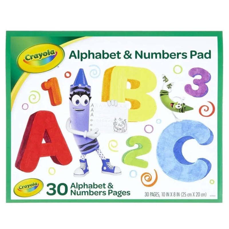 Crayola Alphabet & Numbers Pad Sheet 30pages