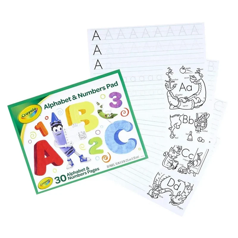 Crayola Alphabet & Numbers Pad Sheet 30pages
